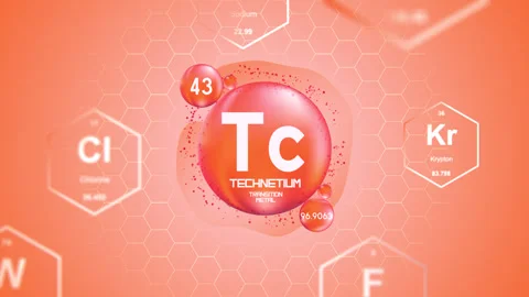Technetium Periodic Element Cell Stock Footage 314256325