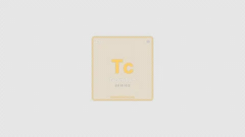 Technetium Tc Periodic Table Element Tile Labeled Animation Video Overlay Alpha Stock-Footage 339369526