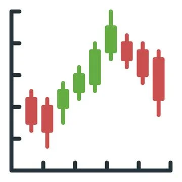 Technical Analysis with Candlestick Patterns vector Margin Trading icon or si Stock Illustration