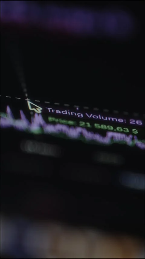 Technical analysis chart for a cryptocurrency Stock Footage 327927662
