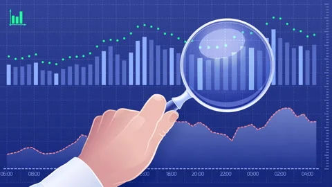 Technical Analysis of Stock Exchange Charts - Flat Animation Stock-Footage 248994768