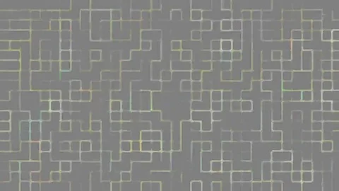 Technical background of digital squares on a gray background Stock Footage 69077086