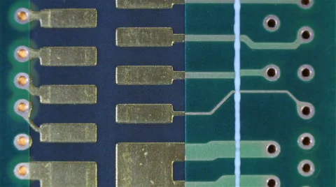 Technical Background Macro - Microelectronics Video Stock Footage 41918622