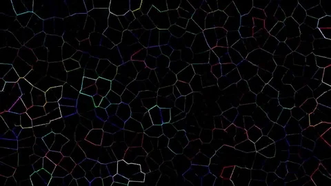 Technical background of multi-colored broken line Stock-Footage 69077385