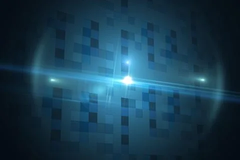 Technical background with squares 스톡 일러스트