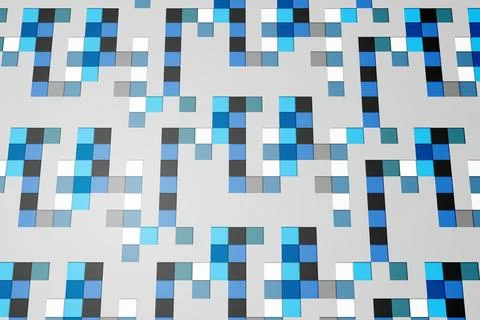 Technical background with squares Stock Photos