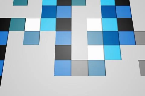 Technical background with squars Stock Photos