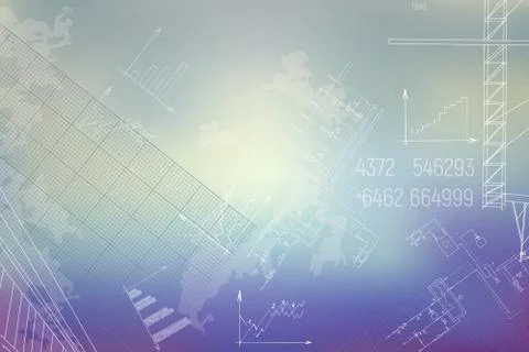 Technical blueprint. Stock Illustration