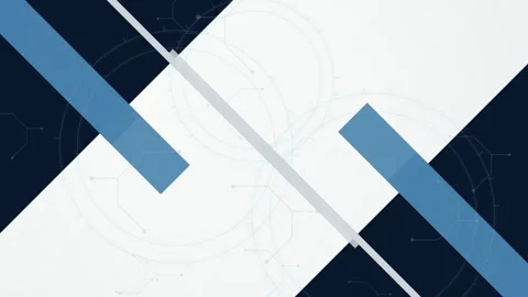 Technical blueprint line art geometric seamless loop background Stock Footage 344971763