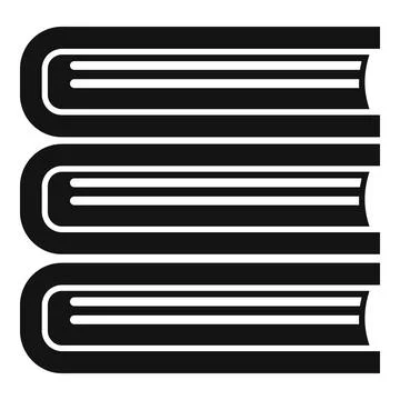 Technical book stack icon simple vector. Data support Stock Illustration