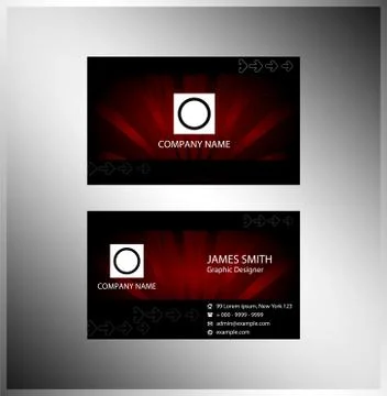 Technical business card Stock Illustration