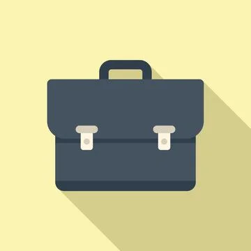Technical case icon flat vector. Paper manual Illustrazione stock