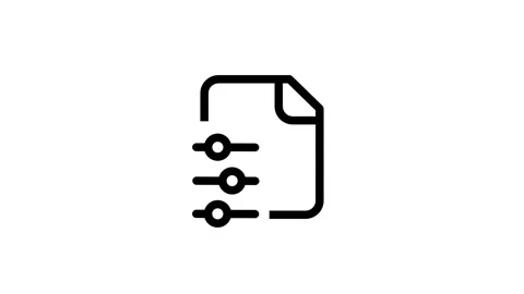 Technical Configuration File Icon Stock Footage 335591681