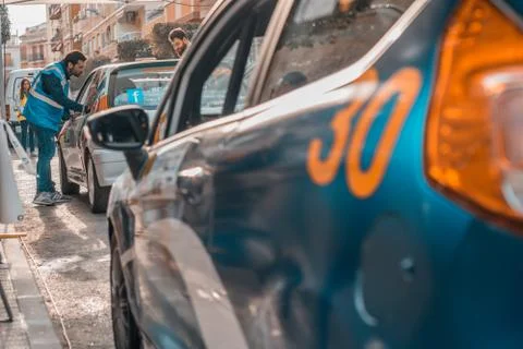 Technical control of the vehicles Stock Photos