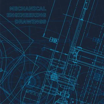 Technical cyberspace, Corporate Identity. Blueprint. Vector engineering illus Stock Illustration