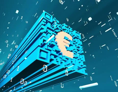 Technical data QR code and Euro, data identification イラスト素材