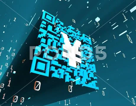 Technical data QR code and RMB, data identification: Graphic #131158021