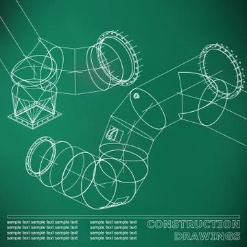 Technical design. Cover, banner, flyer Stockillustratie