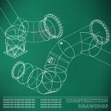 Technical design. Cover, banner, flyer Stock Illustration