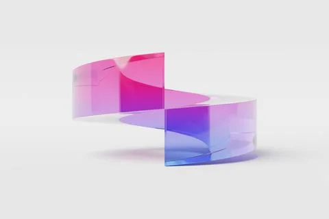 Technical design with a variety of colorful elements. Abstract 3D  illustrati Stock Illustration