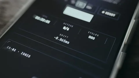 Technical diagnostic data, Drift analysis value Stock Footage 334943553