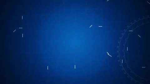 Technical dial gear overlay turning seamless loop motion Stock Footage 345761135