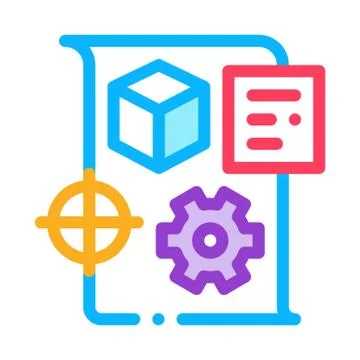 Technical dispatch icon vector outline illustration Stock Illustration