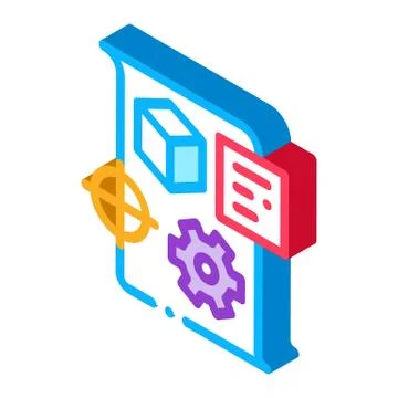 Technical dispatch isometric icon vector illustration Stock Illustration