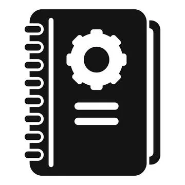 Technical document icon simple vector. Manual paper Stock Illustration