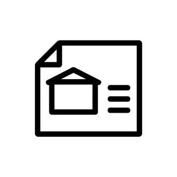 Technical document icon vector. Isolated contour symbol illustration Stock Illustration