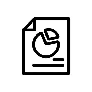 Technical document icon vector. Isolated contour symbol illustration Stock Illustration