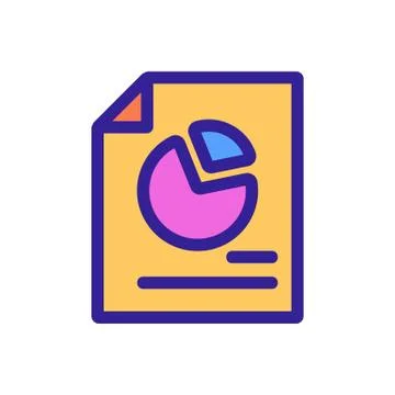 Technical document icon vector. Isolated contour symbol illustration Stock Illustration