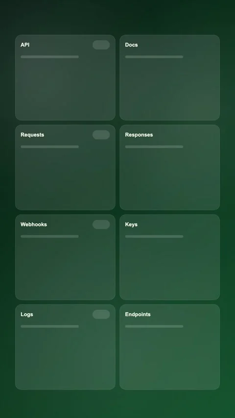 Technical Documentation Hub Modern Gradient SaaS Interface Vertical Animation Stock Footage 345155144