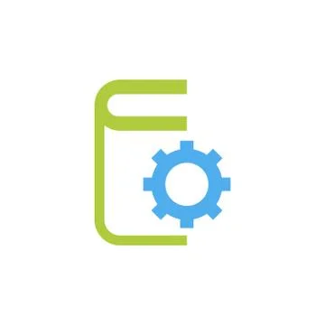 Technical documentation vector icon logo design Stock Illustration