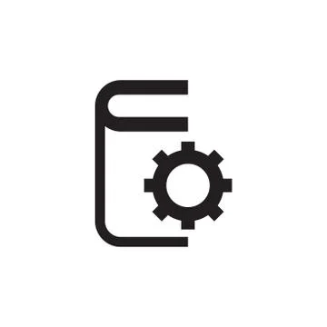 Technical documentation vector icon logo design Stock Illustration