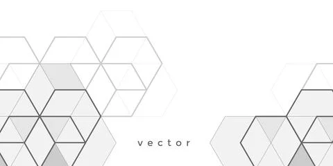 Technical drawing background . Geometric lines and squares. Technology Bann.. Stock Illustration
