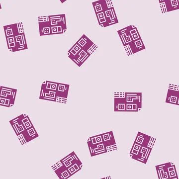 Technical drawing mechanical engineer glyph seamless pattern 스톡 일러스트