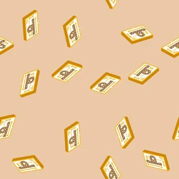 Technical drawing mechanical engineer isometric icon seamless pattern Illustrazione stock