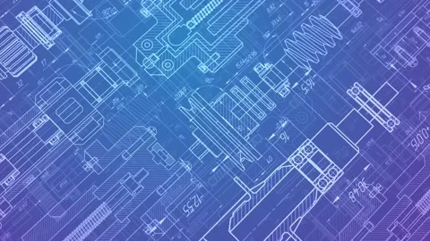 Technical drawing .Mechanical Engineering background. Stock Footage 272208709