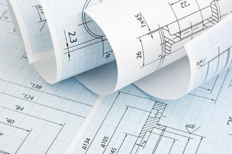 Technical drawing Foto stock