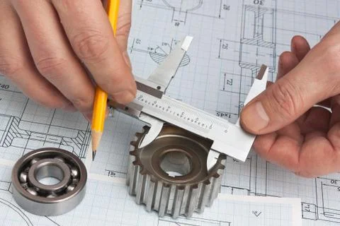 Technical drawing Stock Photos