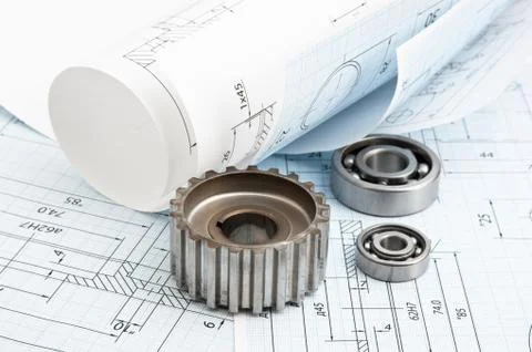 Technical drawing Stock Photos