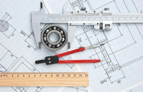 Technical drawing Fotos de archivo