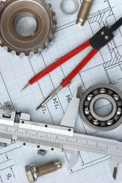 Technical drawing Fotos de archivo