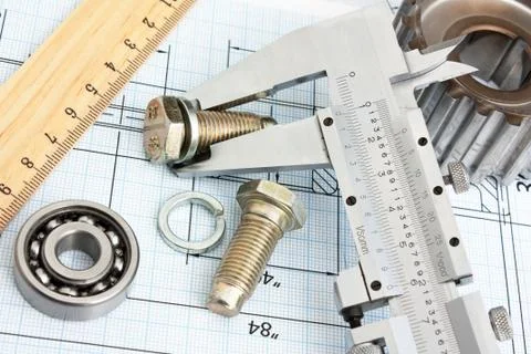 Technical drawing Stock Photos