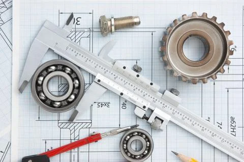 Technical drawing Stock Photos