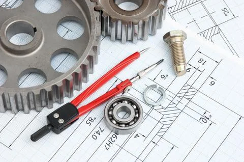 Technical drawing Foto stock