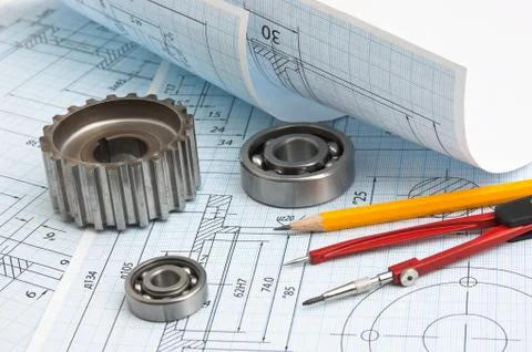 Technical drawing Foto stock