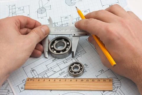 Technical drawing Foto stock