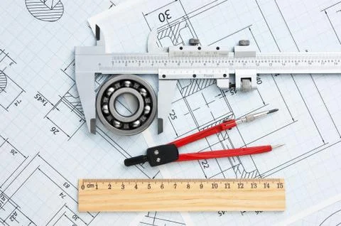 Technical drawing Stock Photos